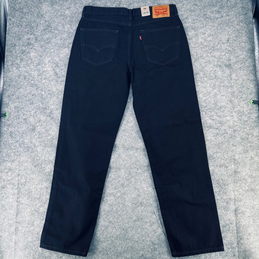 Polo Ralph Lauren Jeans Men 34x32 Black Hampton Relaxed Straight Denim Fit 34x28